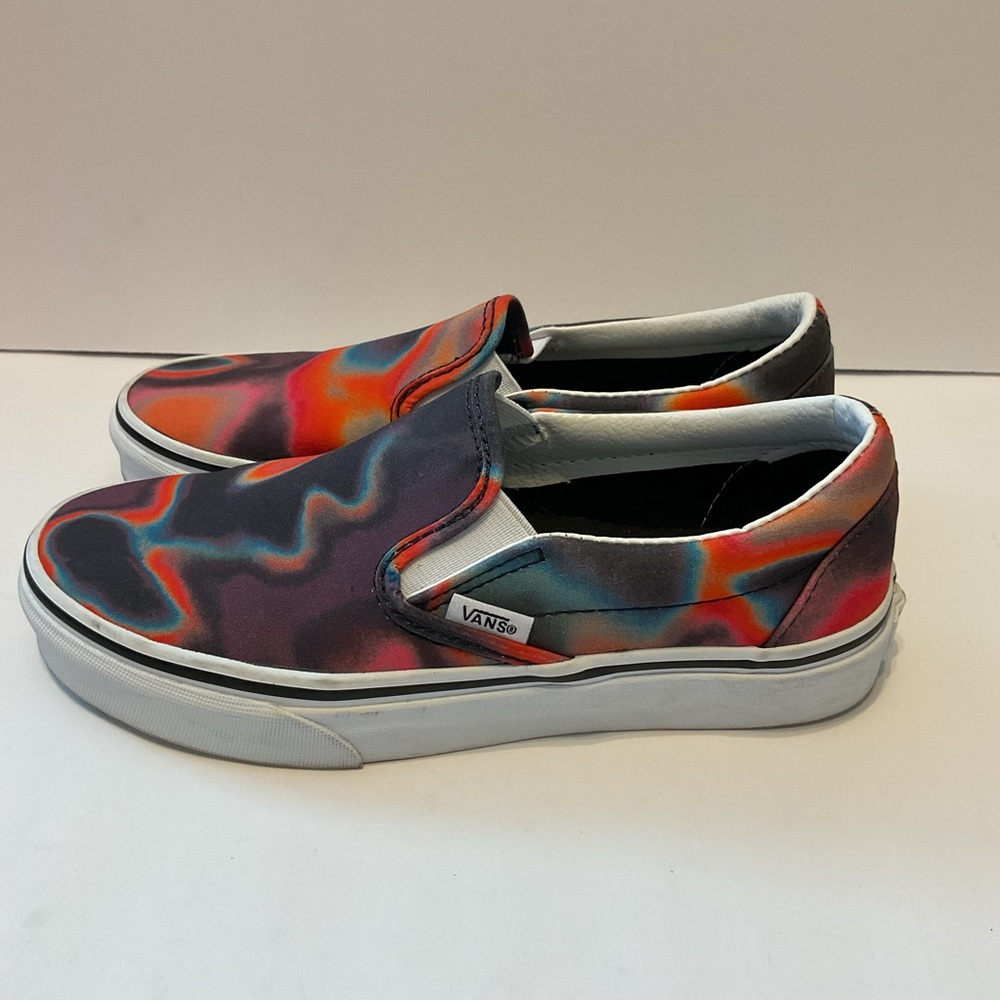 Vans Unisex Classic Slip On Dark Aura Multicolor Skate Shoes Men's 4.5 Women's 6 - Picture 2 of 11